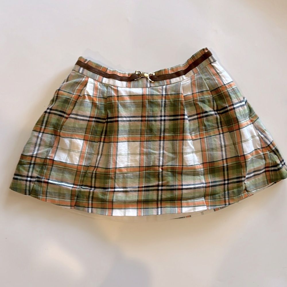 Janie and Jack plaid pleated skirt. 3t.